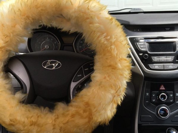fluffy steering wheel cover